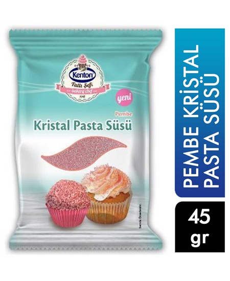 Picture of KENTON TATLI ŞEFİ KRİSTAL PASTA SÜSÜ PEMBE 45g  YENİ