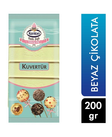 Picture of KENTON TATLI ŞEFİ KUVERTÜR BEYAZ ÇİKOLATA 200 g