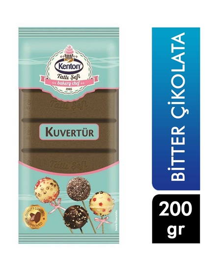 Picture of KENTON TATLI ŞEFİ KUVERTÜR BİTTER ÇİKOLATA 200 g