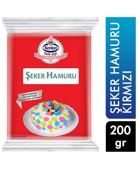 Picture of KENTON TATLI ŞEFİ ŞEKER HAMURU KIRMIZI 200 G  YENİ