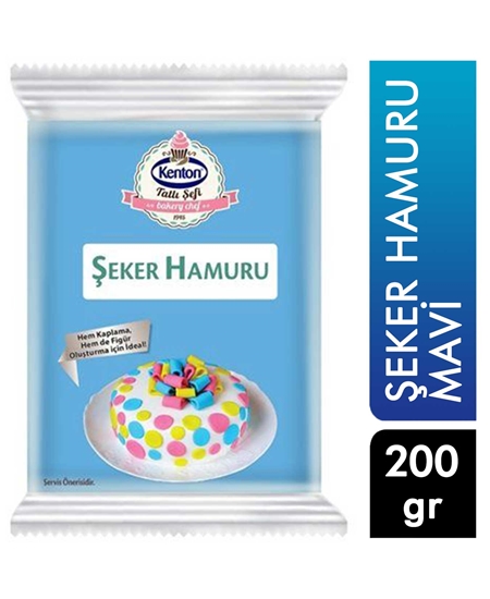 Picture of KENTON TATLI ŞEFİ ŞEKER HAMURU MAVİ 200 G  YENİ