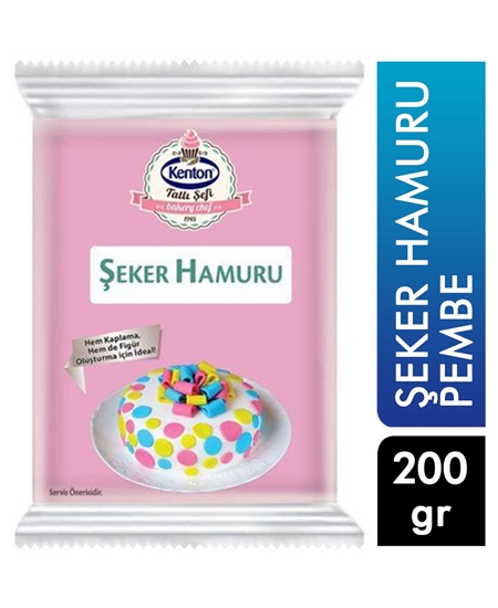 Picture of KENTON TATLI ŞEFİ ŞEKER HAMURU PEMBE 200 G  YENİ