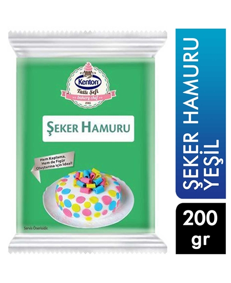 Picture of KENTON TATLI ŞEFİ ŞEKER HAMURU YEŞİL 200 G  YENİ