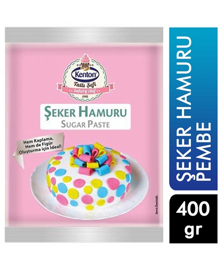 Picture of KENTON ŞEKER HAMURU PEMBE 400 G  YENİ