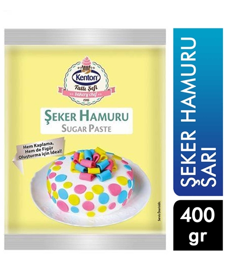 Picture of KENTON ŞEKER HAMURU SARI 400 G  YENİ