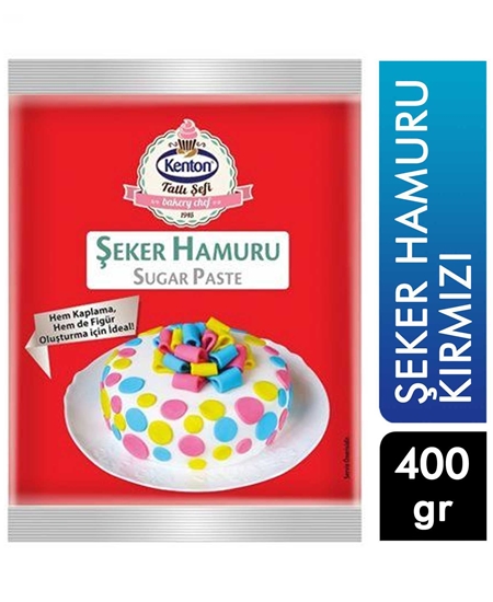 Picture of KENTON ŞEKER HAMURU KIRMIZI 400 G  YENİ