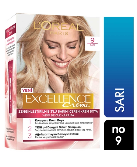 Picture of Loreal Excellence Set Saç Boyası Sarı No: 9