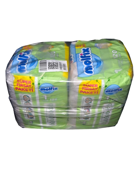 Picture of  Molfix Baby Diapers Size 1 120 Pieces Super Offer