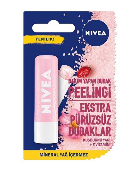 Picture of Nivea Lip Scrub Organic Rosehip Oil and Vitamin E