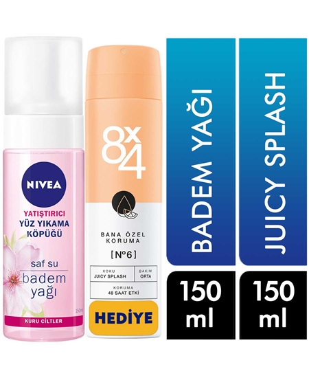 Picture of Nivea Cleansing Foam 150 ml Calming + 150 ml with Deodorant Gift