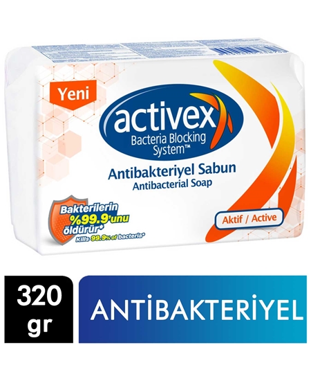 Picture of Activex Antibakteriyel Katı Sabun Aktif 80 g X 4'lü Paket X 24'lü Koli