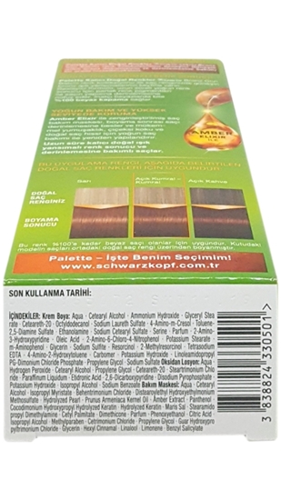 Picture of P-Palette Bronz Kahve 6-70 Tüp Krem Saç Boyası 50 ml