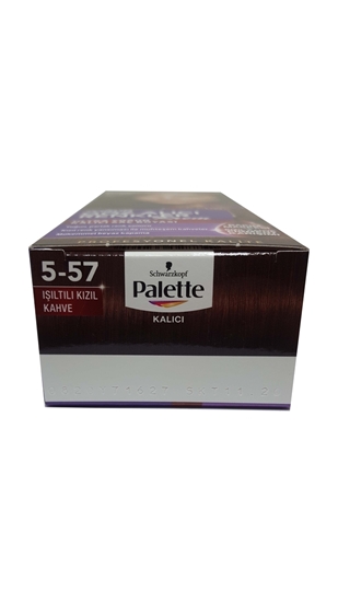 Picture of P-Palette Göz Alıcı Renkler Işıltılı Kızıl Kahve 5-57 Tüp Krem Saç Boyası 50 ml