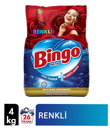 Picture of  Bingo Matic Laundry Powder Detergent 4 Kg Colored