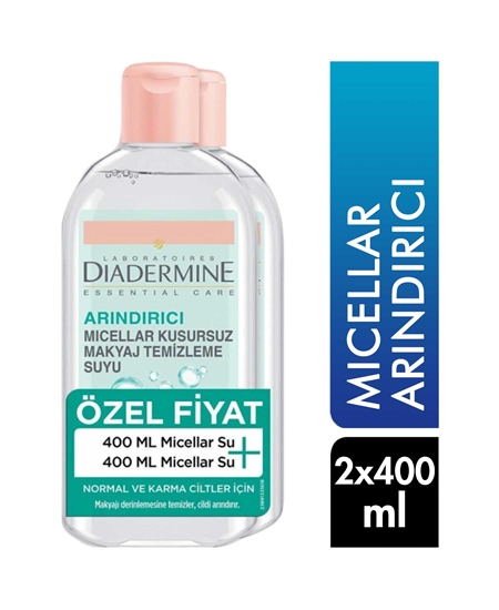 Picture of Diadermine Makyaj Temizleme Suyu 400 ml x 2'li Paket Arındırıcı Micellar