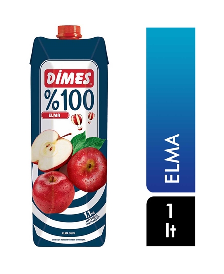 Picture of P-Dimes %100 Meyve Suyu 1 lt Elma