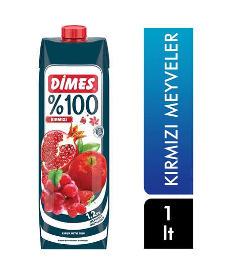 Picture of P-Dimes %100 Meyve Suyu 1 lt Karışık Kırmızı Meyveler