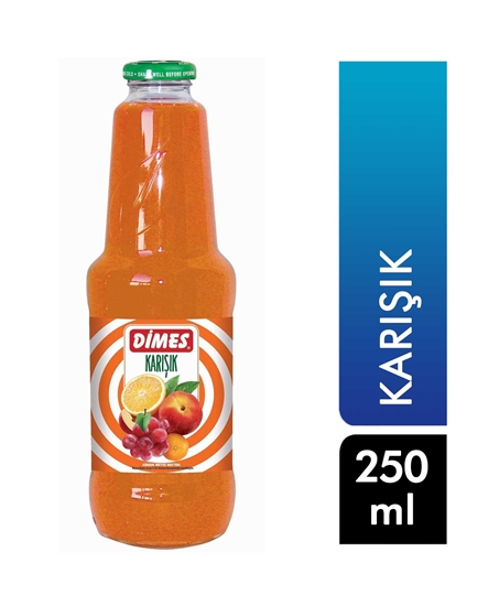 Picture of P-Dimes Meyve Suyu 250 ml Karışık Cam Şişe