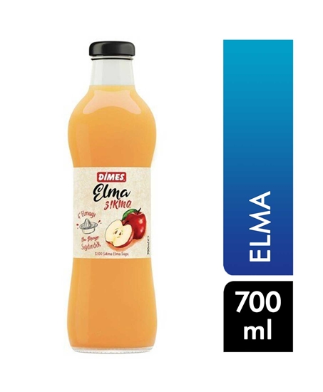 Picture of P-Dimes Sıkma Meyve Suyu 700 ml Elma Cam Şişe