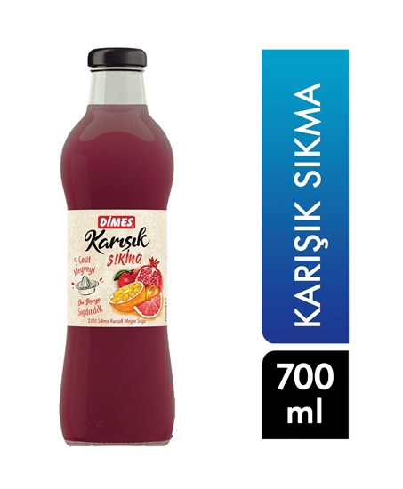 Picture of P-Dimes Sıkma Meyve Suyu 700 ml Karışık Cam Şişe