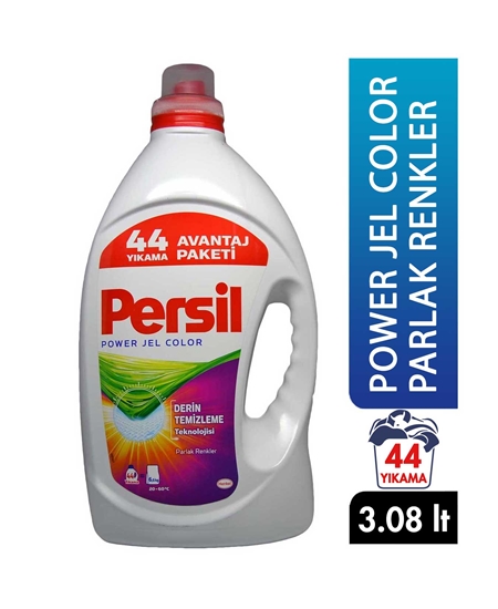 Picture of Persil Liquid Laundry Detergent 3,08 Lt Power Gel Color Bright Colors - 44 Wash [OUTLET]