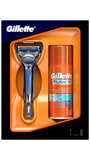 Picture of Gillette FUSION FLEXBALL 1 UP RAZOR + 75 ML FUSION GEL