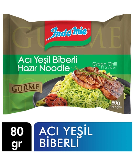 Picture of İndomie Gurme Acı Yeşil Biberli Noodle 80 g X 40'lı Koli