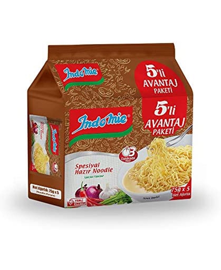 Picture of P-İndomie Hazır Noodle 375 gr 5'li Paket Special