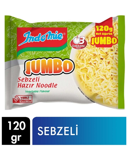 Picture of İndomie Jumbo Sebzeli Noodle 120 g X 40'lı Koli