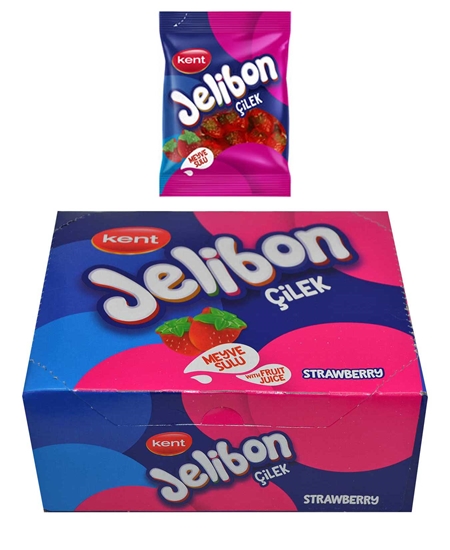 Picture of Jelibon Yumuşak Şekerleme 40 gr X 16'lı Paket Çilek Aromalı