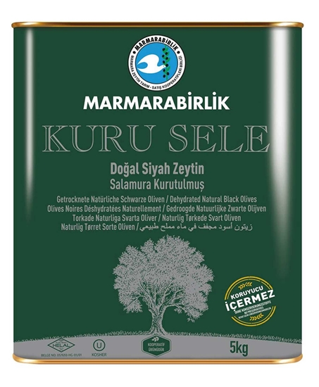 Picture of Marmara Birlik Kuru Sele Teneke Zeytin 5 kg  (381-410)