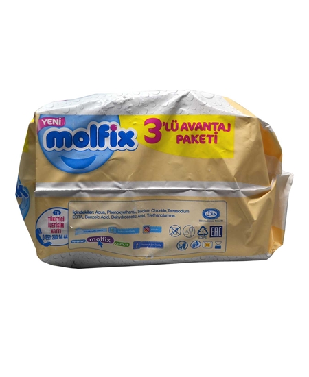 Picture of  Molfix Wet Wipes Newborn With 3x50 Isotonic Water