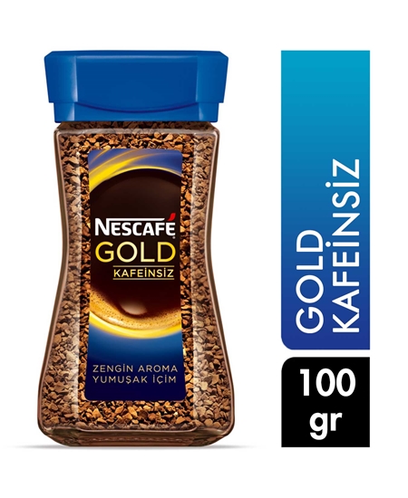 Picture of Nescafe Gold Decaf 100 gr Soluble Decaffeinated Coffee Jar