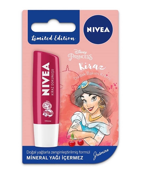 nivea, dudak koruyucu, kirazlı dudak koruyucu, meyveli dudak koruyucu, nemlendirici dudak koruyucu, dudak kremi, dudak parlatıcısı, kirazlı parlatıcı, kirazlı dudak parlatıcısı, disney dudak koruyucu, disney dudak kremi, jasmine dudak kremi, jasmine dudak koruyucu