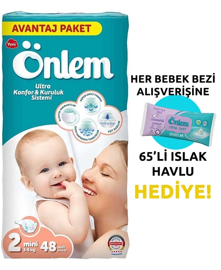 Picture of Önlem Bebek Bezi 48'li 2 Mini