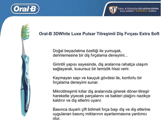 Picture of P-Oral-B 3D White Pulsar Titreşi mli Diş Fırçası Extra Soft