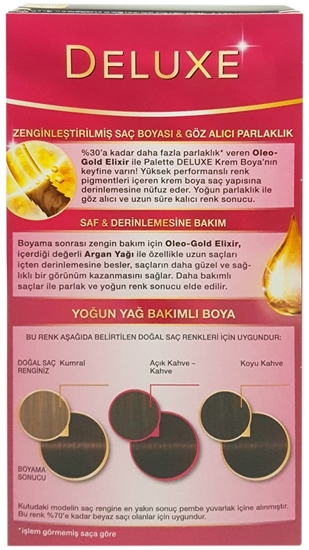 Picture of P-Palette Deluxe Büyüleyici Kahve Oleo Gold 4-65 Tüp Krem Saç Boyası 50 ml