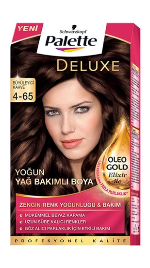 Picture of P-Palette Deluxe Büyüleyici Kahve Oleo Gold 4-65 Tüp Krem Saç Boyası 50 ml