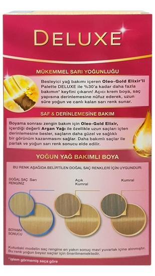 Picture of P-Palette Deluxe Dore Sarı Oleo Gold 10-5 Tüp Krem Saç Boyası 50 ml