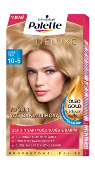 Picture of P-Palette Deluxe Dore Sarı Oleo Gold 10-5 Tüp Krem Saç Boyası 50 ml