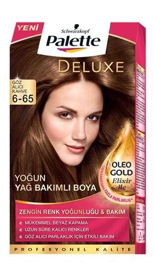 Picture of P-Palette Deluxe Göz Alıcı Kahve Oleo Gold 6-65 Tüp Krem Saç Boyası 50 ml