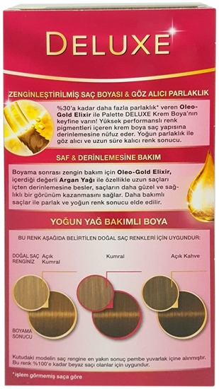 Picture of P-Palette Deluxe Işıltılı Çikolata Oleo Gold 5-5 Tüp Krem Saç Boyası 50 ml