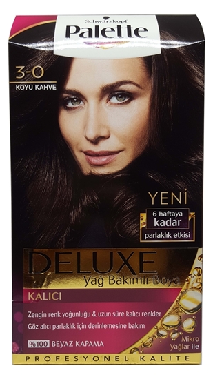 Picture of P-Palette Deluxe Koyu Kahve 3-0 Tüp Krem Saç Boyası 50 ml