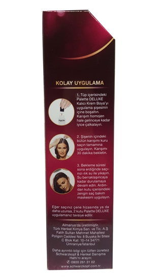 Picture of P-Palette Deluxe Koyu Kestane 4-68 Tüp Krem Saç Boyası 50 ml