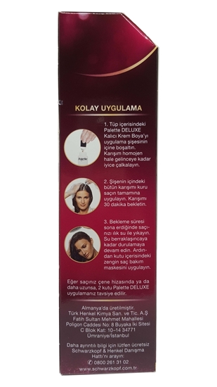 Picture of P-Palette Deluxe Küllü Kumral 7-1 Tüp Krem Saç Boyası 50 ml