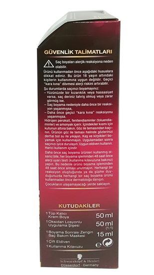 Picture of P-Palette Deluxe Şarap Kızılı 5-889 Tüp Krem Saç Boyası 50 ml