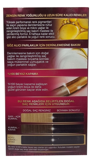 Picture of P-Palette Deluxe Siyah 1-0 Tüp Krem Saç Boyası 50 ml