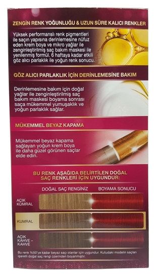 Picture of P-Palette Deluxe Sonbahar Kızılı 6-888 Tüp Krem Saç Boyası 50 ml