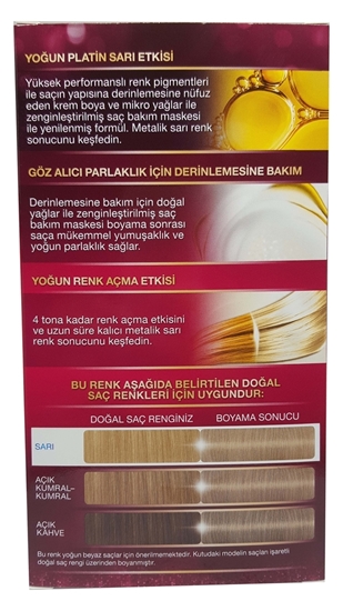 Picture of P-Palette Deluxe Titan Sarı 12-2 Tüp Krem Saç Boyası 50 ml