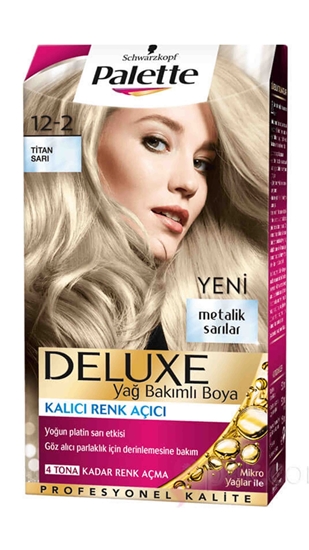 Picture of P-Palette Deluxe Titan Sarı 12-2 Tüp Krem Saç Boyası 50 ml